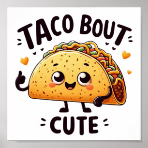 Affiche Téléchargement numérique Taco Bout Cute