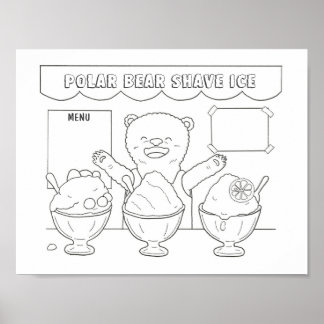 Affiche Téléchargement Ours Polaire Rasage Ice Enfants Col