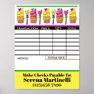 Affiche TÉLÉCHARGER l'affiche de votre feuille de factures