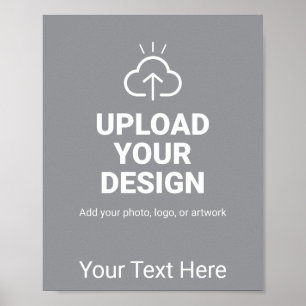 Affiche Téléchargez votre design et votre message personna