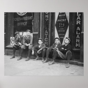 Affiche Télégraphes messagers, 1910. Photo ancienne