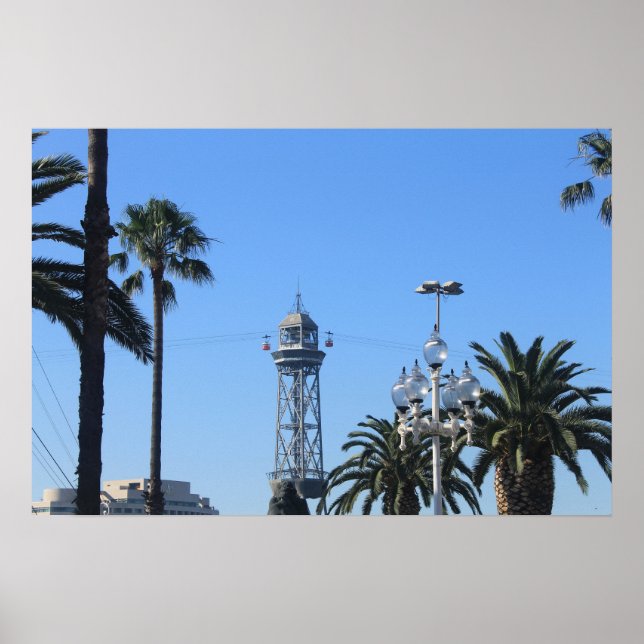 Affiche Téléphériques de Barcelone (Devant)