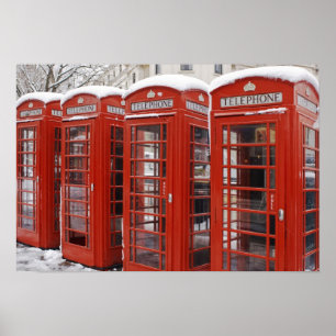 Affiche Téléphones rouges près de Big Ben