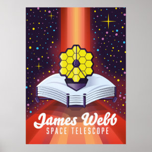 Affiche Télescope spatial James Webb.