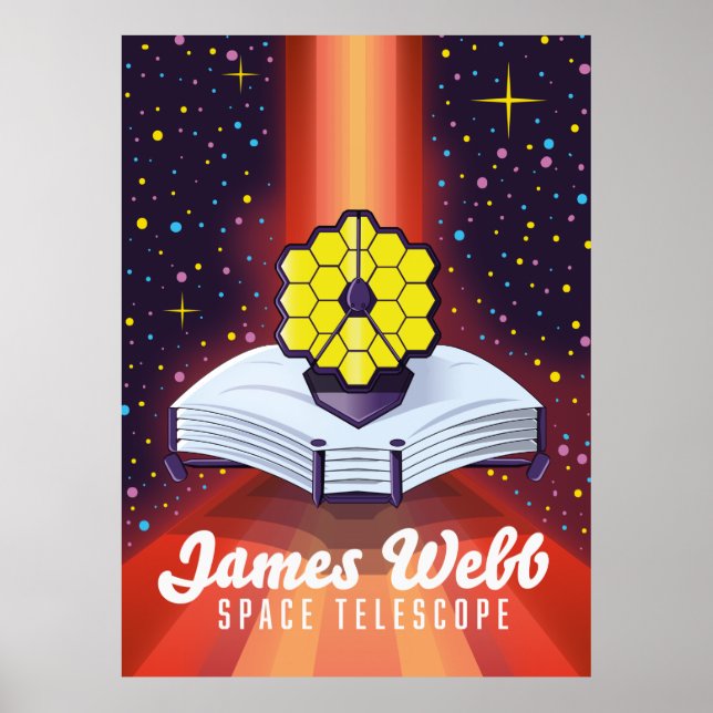 Affiche Télescope spatial James Webb. (Devant)