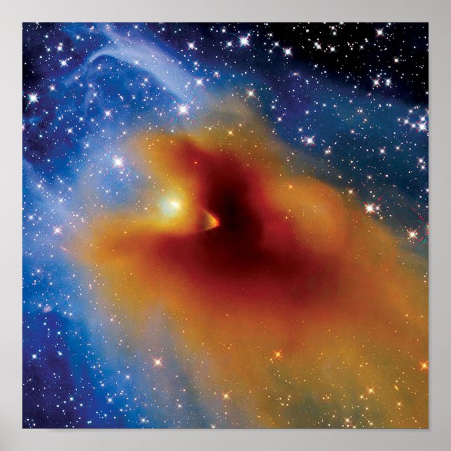 Affiche Télescope spatial NASA Hubble CB 130-3 Naissance d (Devant)