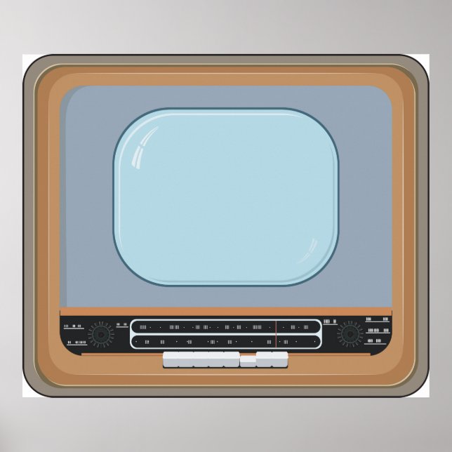 Affiche Télévision ancienne (Devant)