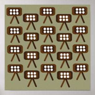 Affiche Télévision Moderne Du Milieu Du Siècle