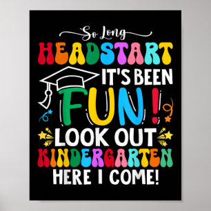 Affiche Tellement long Headstart Graduation 2025 jardin d'