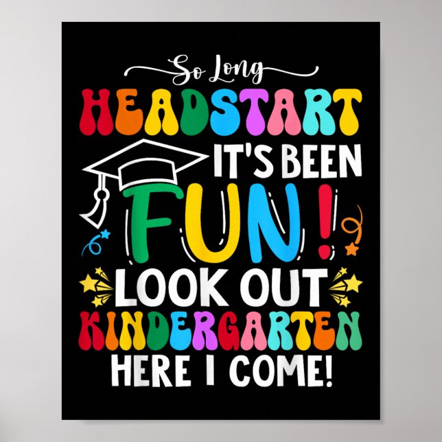 Affiche Tellement long Headstart Graduation 2025 jardin d' (Devant)
