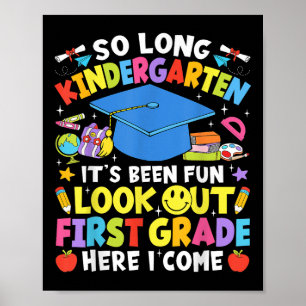 Affiche Tellement Long Maternelle Graduation Première Anné