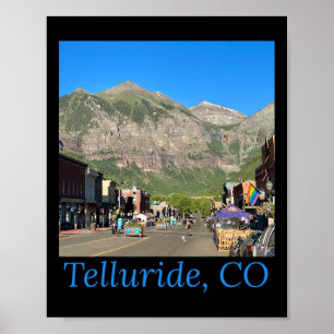 Affiche Telluride Colorado Main St Co Montagnes Ville de S