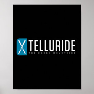 Affiche Telluride Colorado Ski de Montagne