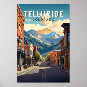 Affiche Telluride Colorado Voyage Art Vintage