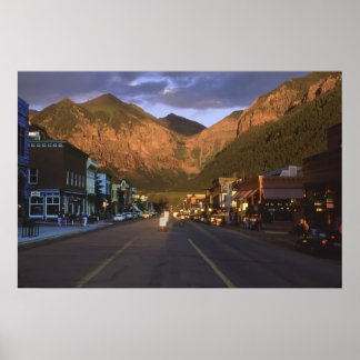 Affiche Teluride Au Coucher Du Soleil