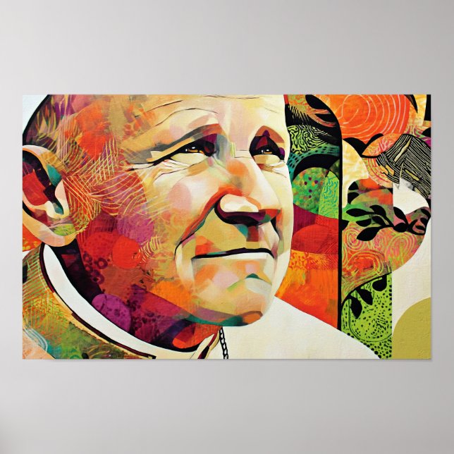 Affiche Témoin lumineux de Saint Jean-Paul II (Devant)