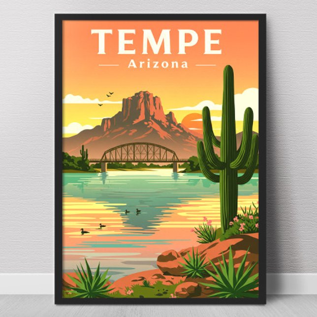 Affiche Tempe Arizona vintage (Créateur téléchargé)