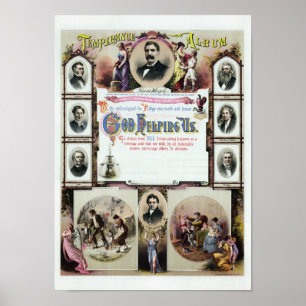 Affiche Temperance Album - Circa 1871