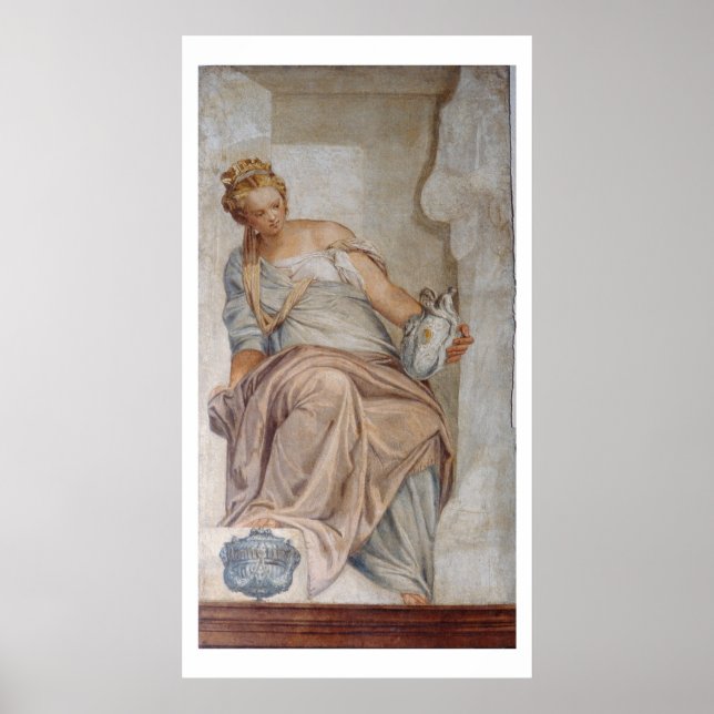 Affiche Temperance, from the wall of the sacristy (fresco) (Devant)