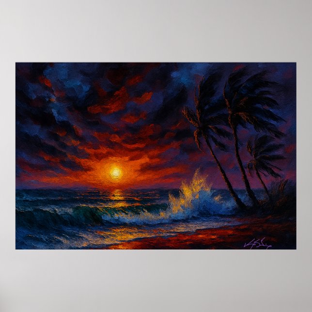 Affiche Tempest Ember Seascape (Devant)