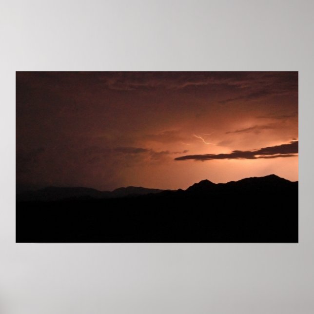 Affiche Tempête de la foudre à l'extérieur de Quartzite, A (Devant)