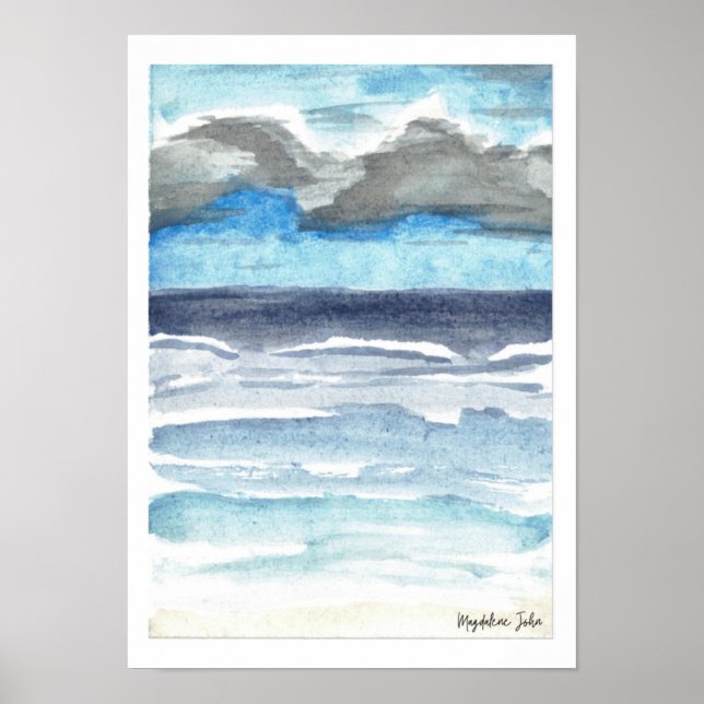 Affiche Tempête de la mer (Devant)