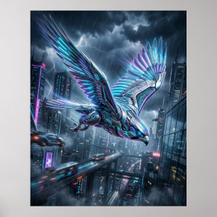 Affiche Tempête de la voie céleste du faucon néon