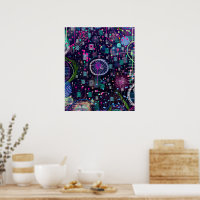 Tempête de neige cosmique : Art abstrait maximalis