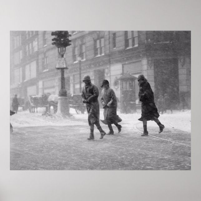 Affiche Tempête de neige de Boston décembre 1936 (Devant)