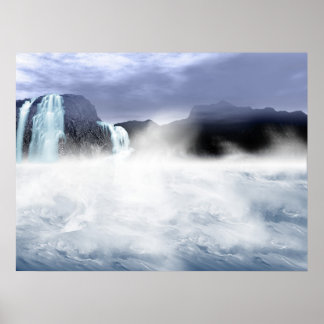 Affiche Tempête océanique