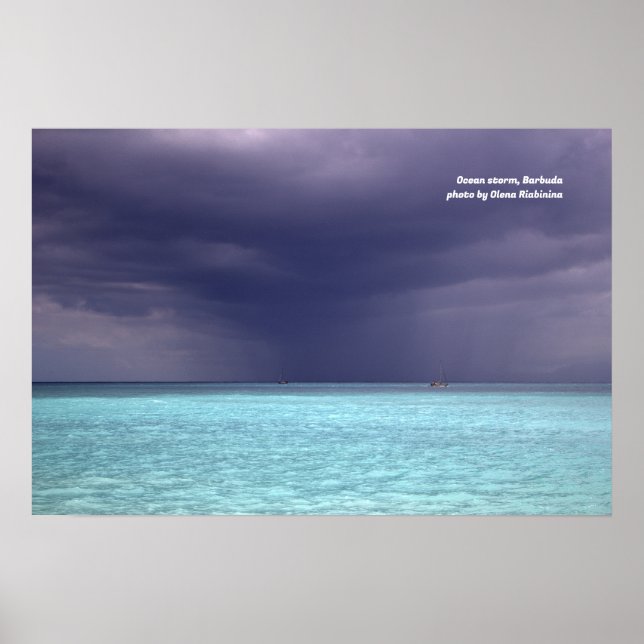 Affiche Tempête océanique à Barbuda (Devant)