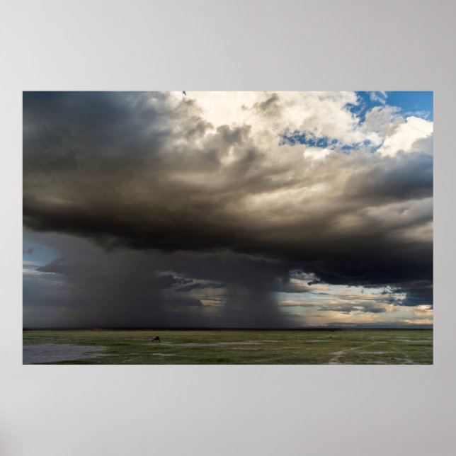 Affiche Tempête se formant au-dessus des pentes proches du (Devant)