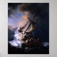 Tempête sur la mer de Galilée par Rembrandt van Ri