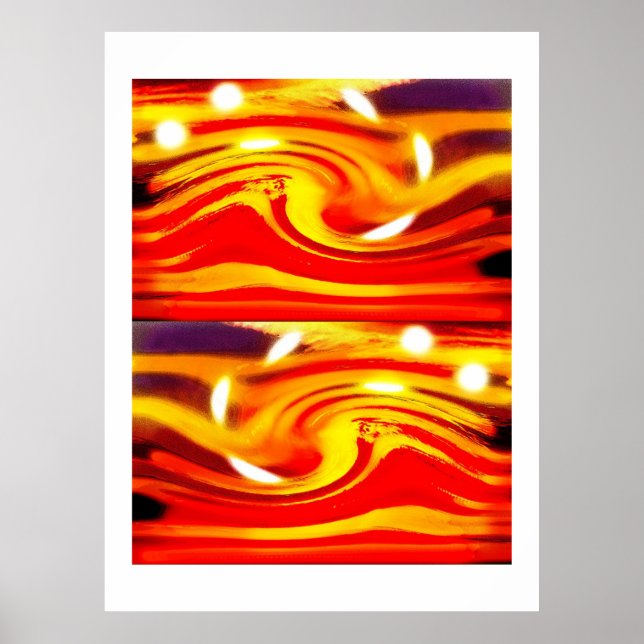 Affiche Tempête sur une étoile lointaine art (Devant)