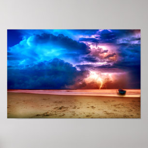 Affiche Tempête tropicale de foudre