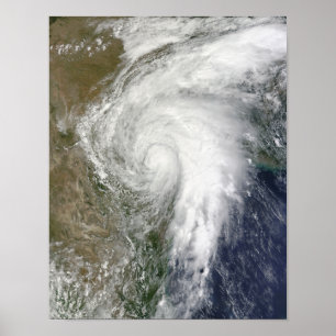 Affiche Tempête tropicale Hermine au-dessus du Texas