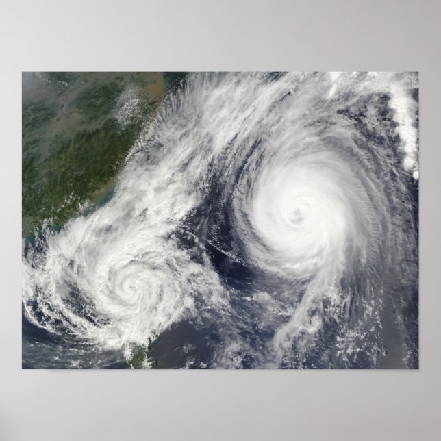 Affiche Tempête tropicale Parme et Super Typhoon Melor (Devant)