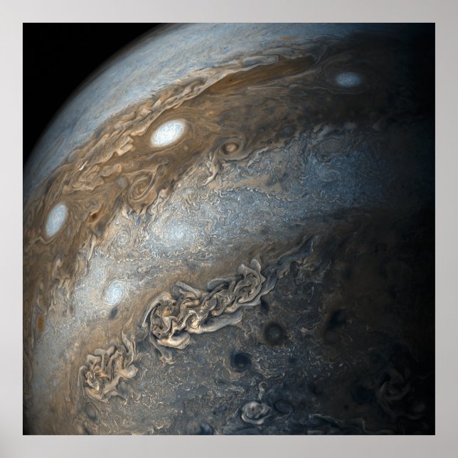 Affiche Tempêtes sur Jupiter de Juno Cam (2017) (Devant)