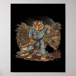 Affiche Temple de la pagode du tigre de kickboxing arts ma