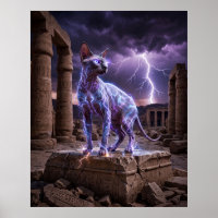 Temple de Sphynx Chargé par la Foudre Art