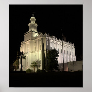 Affiche Temple de St George, Utah LDS