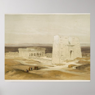 Affiche Temple d'Edfu, Apollinopolis antique, Egypte