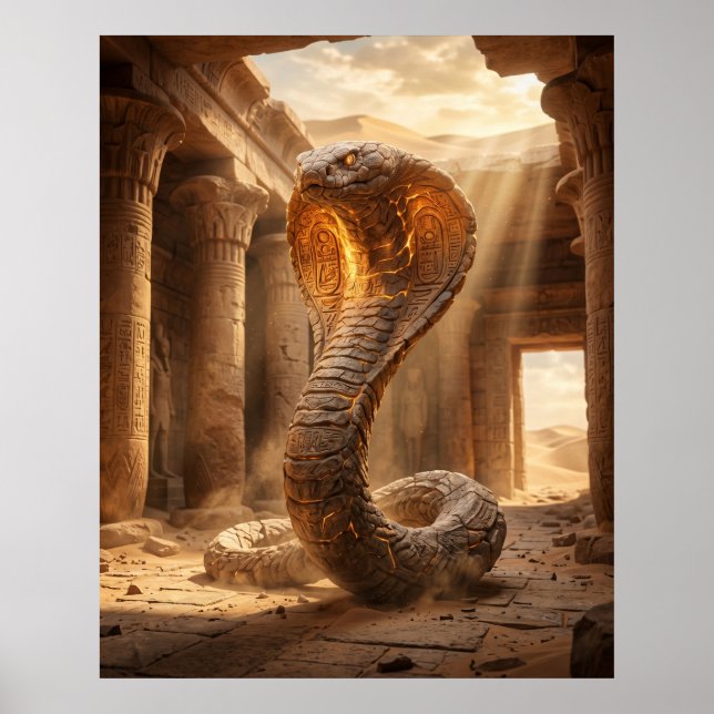 Affiche Temple du désert Cobra de pierre (Devant)