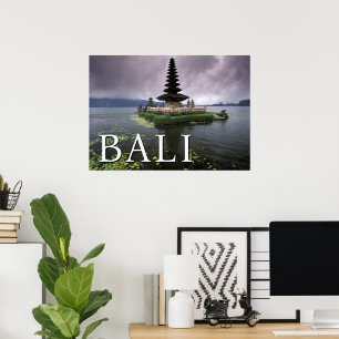 Affiche Temple d'Ulun Danu Bali, Indonésie