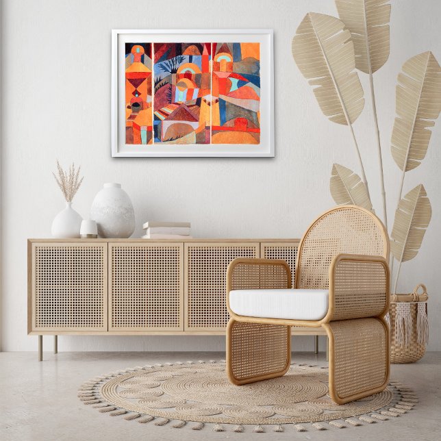 Affiche Temple Gardens (1920) par Paul Klee (Créateur téléchargé)