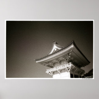 Affiche Temple Kiyomizudera Kyoto, Japon
