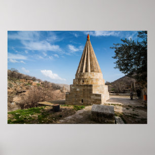 Affiche Temple kurde de Lalish