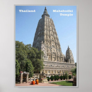 Affiche Temple Mahabodhi - Thaïlande -