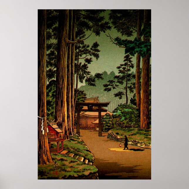 Affiche Temple Nikko Futarasan Tsuchiya Koitsu 1936 (Devant)
