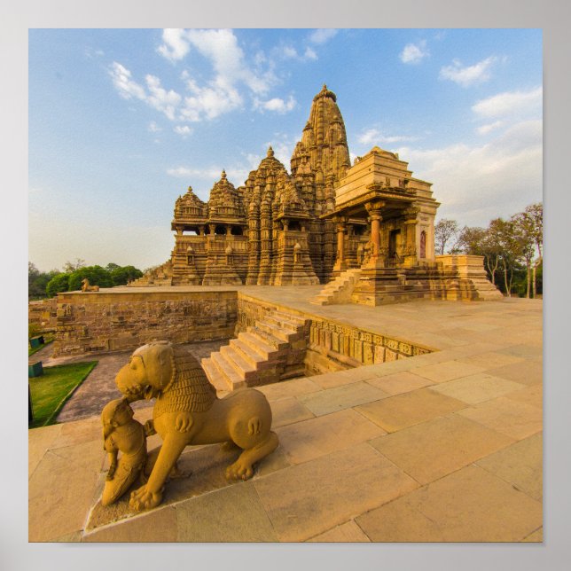 Affiche Temples hindous à Khajuraho (Devant)